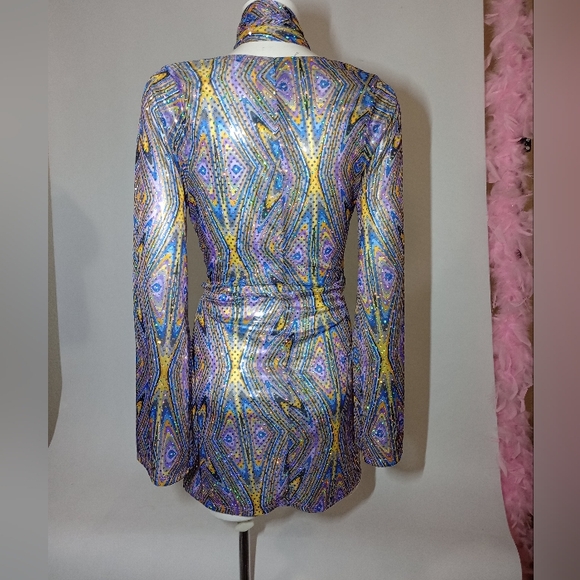 SOLD ON LIVE LONG SLEEVE SEQUIN DRESS - Picture 7 of 8